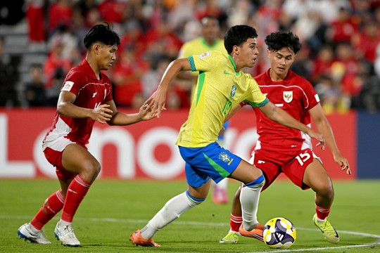 U17 Indonesia thua 0-4 Brazil, vẫn còn hy vọng đi tiếp
