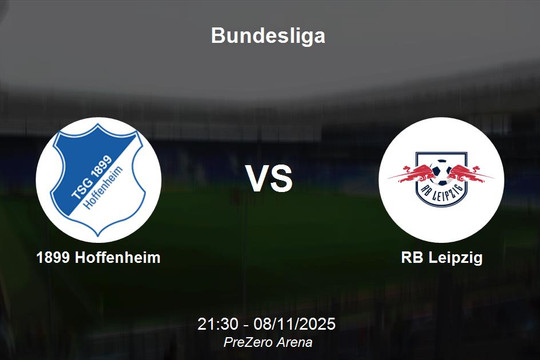 Nhận định 1899 Hoffenheim vs RB Leipzig - Bundesliga