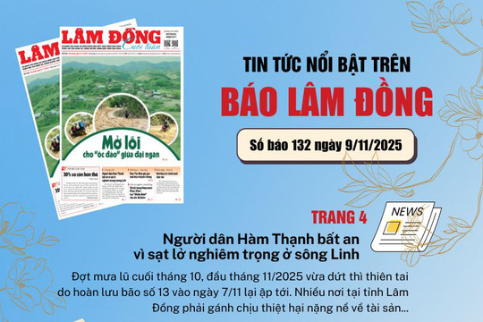 Mời độc giả đón đọc báo in Lâm Đồng hôm nay (9/11)