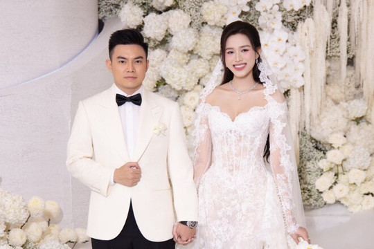 Hôn lễ Hoa hậu Đỗ Thị Hà: Không gian tiệc cưới cổ tích tại Hà Nội