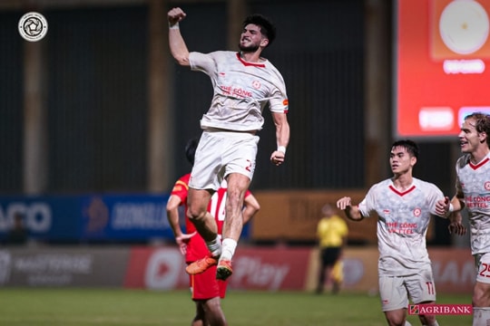 Kyle Colonna ghi bàn đầu tiên, Thể Công hòa PVF CAND 2-2