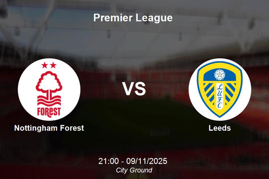 Nhận định Nottingham Forest vs Leeds - Premier League 09/11
