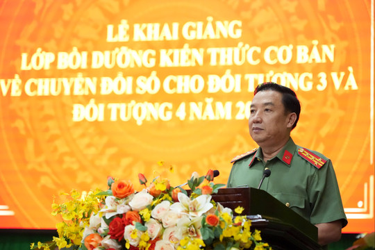 Công an Lâm Đồng tập huấn chuyển đổi số cho 120 cán bộ, chiến sĩ