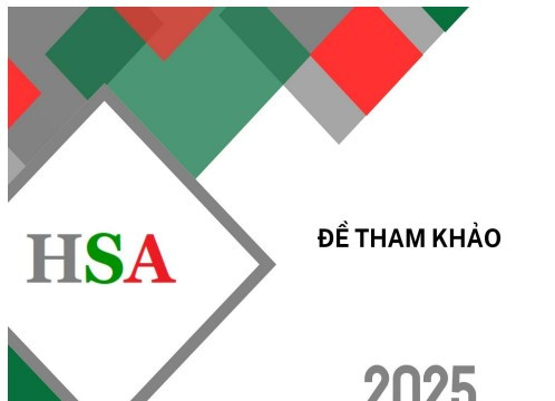 Đề tham khảo bài thi đánh giá năng lực 2025