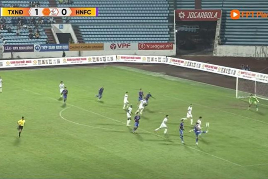 Hà Nội hòa Nam Định 1-1, siêu phẩm phút 32 của Xuân Mạnh