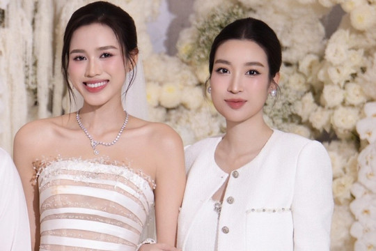 Vợ Chủ tịch Hà Nội FC xuất hiện tinh tế tại tiệc cưới