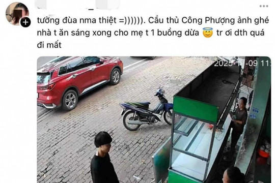 Công Phượng viral vì tặng buồng dừa, cập nhật chấn thương