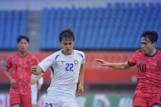 U22 Uzbekistan thua 0-2 U22 Hàn Quốc ở Panda Cup 2025