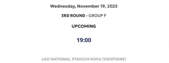 Lào vs Việt Nam dời sang 19/11 ở vòng loại Asian Cup 2027