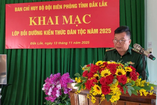 Bộ đội Biên phòng Đắk Lắk nâng cao kiến thức dân tộc cho cán bộ, chiến sĩ