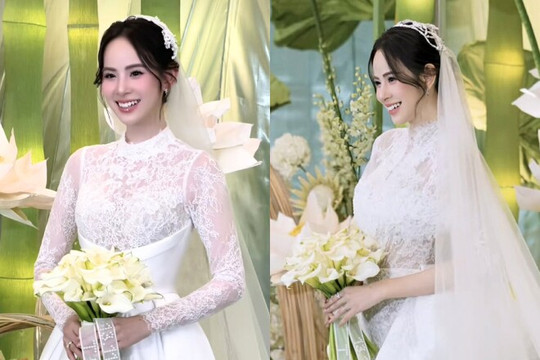 Hôn lễ người mẫu Hương Liên: Trổ tài đàn tranh đãi 700 khách