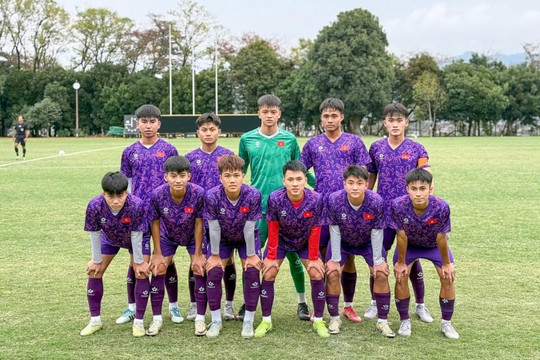 U17 Việt Nam nhận thất bại 1-2, khép lại chuyến tập huấn Nhật Bản