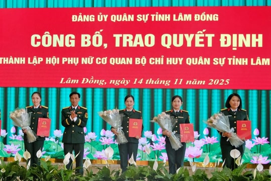 Bộ CHQS tỉnh Lâm Đồng tổng kết công tác quần chúng giai đoạn 2020 - 2025