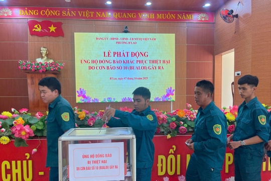 Xây dựng lực lượng dân quân kiểu mẫu ở B’Lao