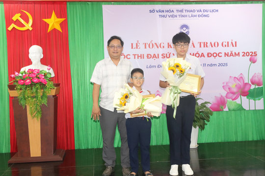 Trao giải cuộc thi Đại sứ văn hóa đọc năm 2025