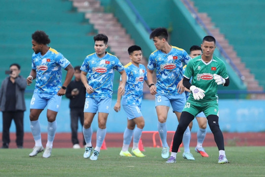 ĐT Việt Nam sẵn sàng cho trận gặp Lào tại Vòng loại Asian Cup