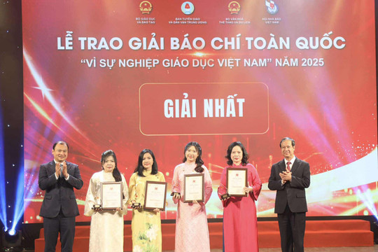 Tác phẩm 'Mở lối' của VTV đoạt giải Nhất Báo chí Giáo dục