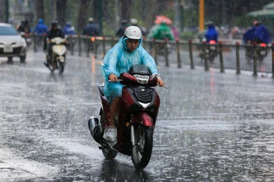 Mưa to sẽ duy trì trong cả tuần tới tại khu vực từ Hà Tĩnh đến Khánh Hòa