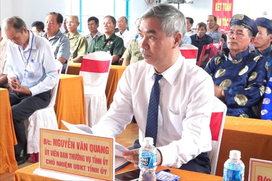 Chủ nhiệm Ủy ban Kiểm tra Tỉnh ủy Lâm Đồng dự Ngày hội Đại đoàn kết dân tộc tại thôn Đức Phú 3