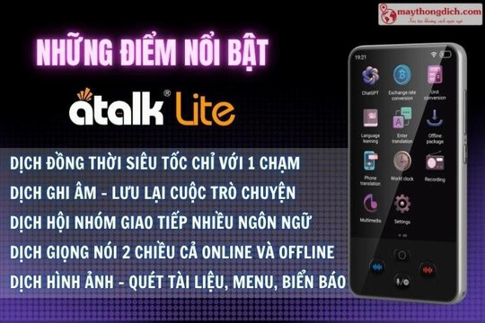 ATalk Lite: Máy Phiên Dịch 2 Chiều Giá Rẻ Nhưng Hiệu Năng “Không Hề Rẻ”