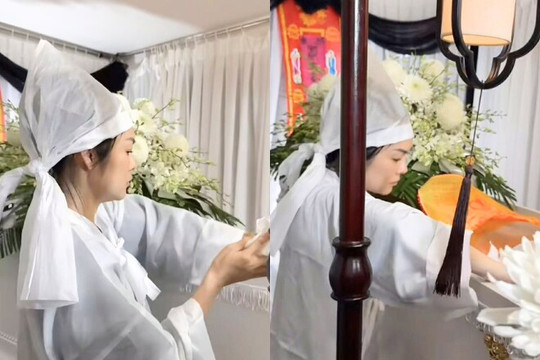 Dương Cẩm Lynh nghẹn ngào tiễn biệt bố ruột ở tuổi 74
