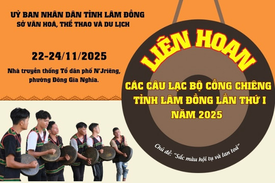 Lâm Đồng tổ chức Liên hoan Các CLB cồng chiêng lần thứ I năm 2025