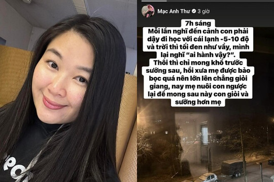 Mạc Anh Thư: Con gái đi học trong giá lạnh -10°C ở Phần Lan