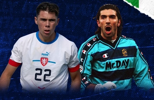 Con trai Buffon từ chối tuyển Ý, ghi 2 hat-trick cho CH Czech