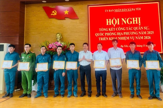 Đạ Tẻh thực hiện thắng lợi nhiệm vụ quân sự, quốc phòng địa phương