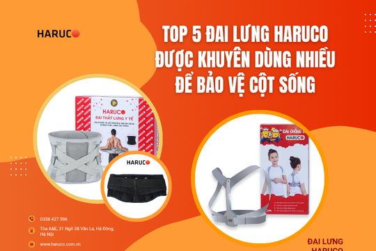 Top 5 đai lưng Haruco được khuyên dùng nhiều để bảo vệ cột sống