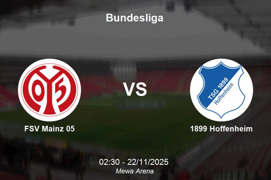 Nhận định FSV Mainz 05 vs 1899 Hoffenheim - Bundesliga