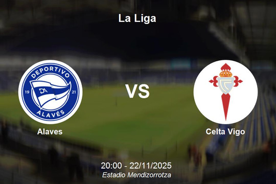 Nhận định Alaves vs Celta Vigo - La Liga, 20:00 22/11/2025