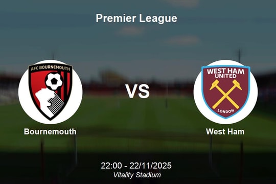 Nhận định Bournemouth vs West Ham - Premier League, 22/11