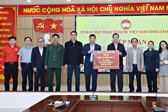 Lâm Đồng tiếp nhận hỗ trợ 50 tỷ đồng và 30 tấn hàng hóa, nhu yếu phẩm từ Quảng Ninh