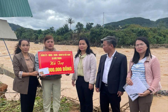 Hỗ trợ các hộ dân bị ảnh hưởng nặng do thiên tai ở Đức Trọng