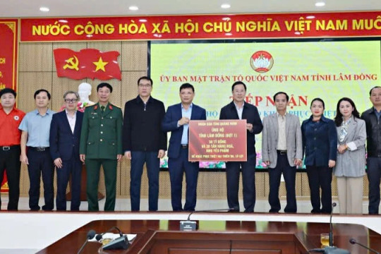 Quảng Ninh hỗ trợ tỉnh Lâm Đồng khắc phục thiên tai