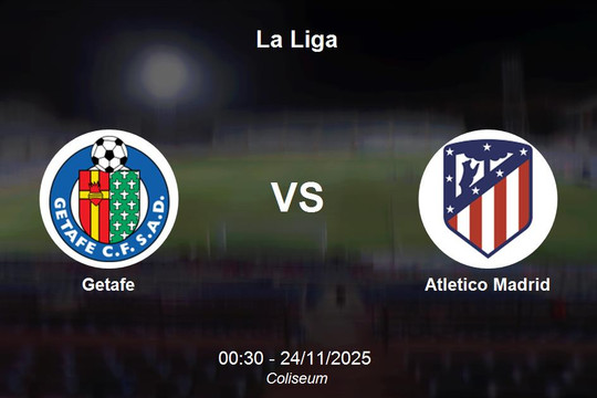 Nhận định Getafe vs Atletico Madrid - La Liga 00:30 24/11/2025