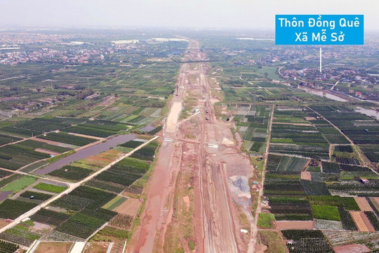 Vành đai 4 Hà Nội: Hưng Yên bàn giao 97% mặt bằng, thi công đẩy nhanh