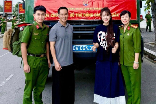 Sao Việt hướng về miền Trung: Lý Hải, Diệp Lâm Anh huy động xe 0 đồng