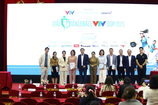 Giải Pickleball VTV Cúp 2025 công bố, phát động gây quỹ vì miền Trung