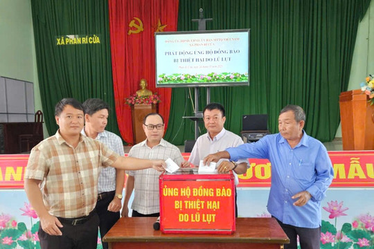 Nhiều địa phương phát động ủng hộ khắc phục thiệt hại mưa lũ tại Lâm Đồng