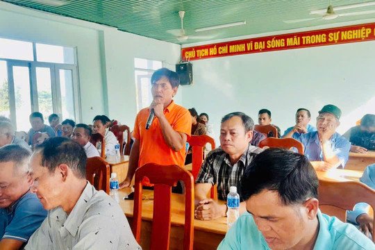 Xã La Dạ đối thoại với Nhân dân về công tác giảm nghèo