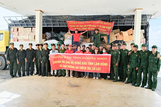 Tỉnh Quảng Ninh hỗ trợ Lâm Đồng 30 tấn hàng hóa