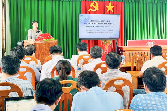 Lâm Đồng tập huấn sử dụng nhật ký khai thác thủy sản điện tử