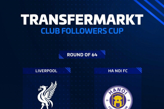 Hà Nội FC tạo địa chấn, đánh bại Liverpool trên mạng xã hội
