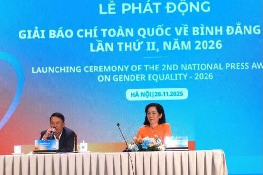 Lễ phát động Giải Báo chí toàn quốc về bình đẳng giới lần thứ II