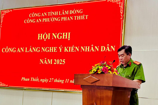 Công an lắng nghe ý kiến Nhân dân năm 2025