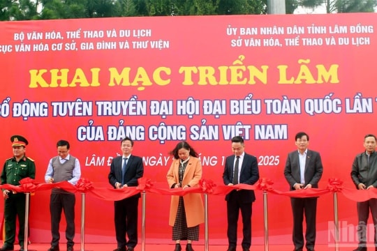 Triển lãm tranh cổ động tuyên truyền Đại hội lần thứ XIV của Đảng tại Lâm Đồng