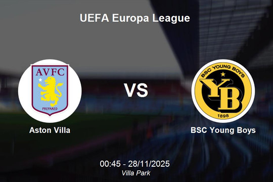 Nhận định Aston Villa vs BSC Young Boys - Europa League