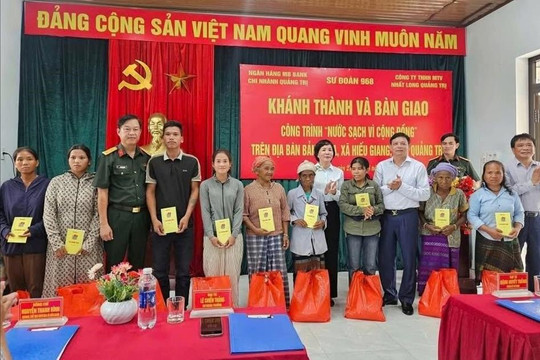 MB Quảng Trị bàn giao công trình “Nước sạch vì cộng đồng” tại Bản Chùa
